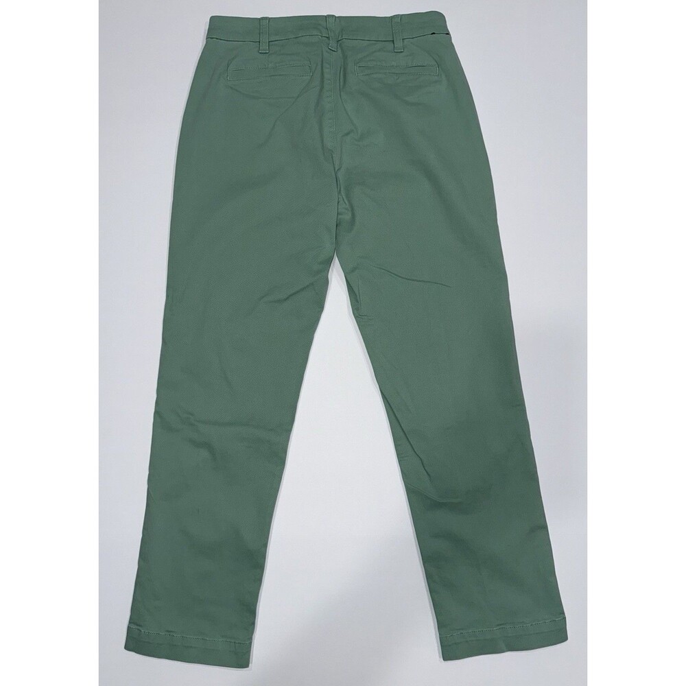 J.Crew High-Rise‎ Girlfriend Chino Pants Womens 4 in Green Cotton/Elastane - Picture 7 of 8